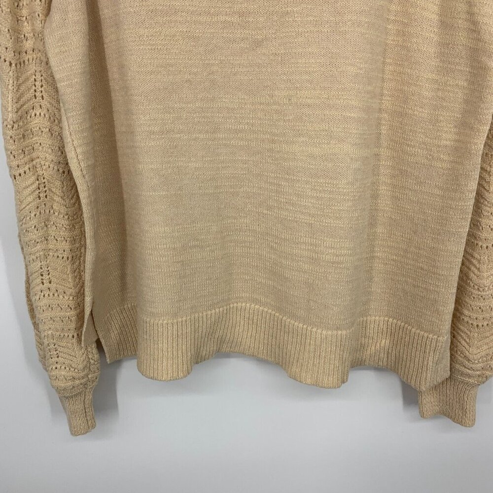 Christian Siriano New York Sweater Crewneck Pointelle Long Sleeve - Picture 11 of 11